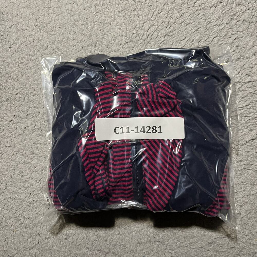LRL Lauren Active Ralph Lauren Womens Jacket Size 1X Blue Pink Stripe Full Zip - Picture 8 of 8
